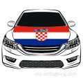 Bendera Piala Dunia Republik Kroasia Bendera Car Hood 100 * 150cm Bendera Hood Republik Croatia